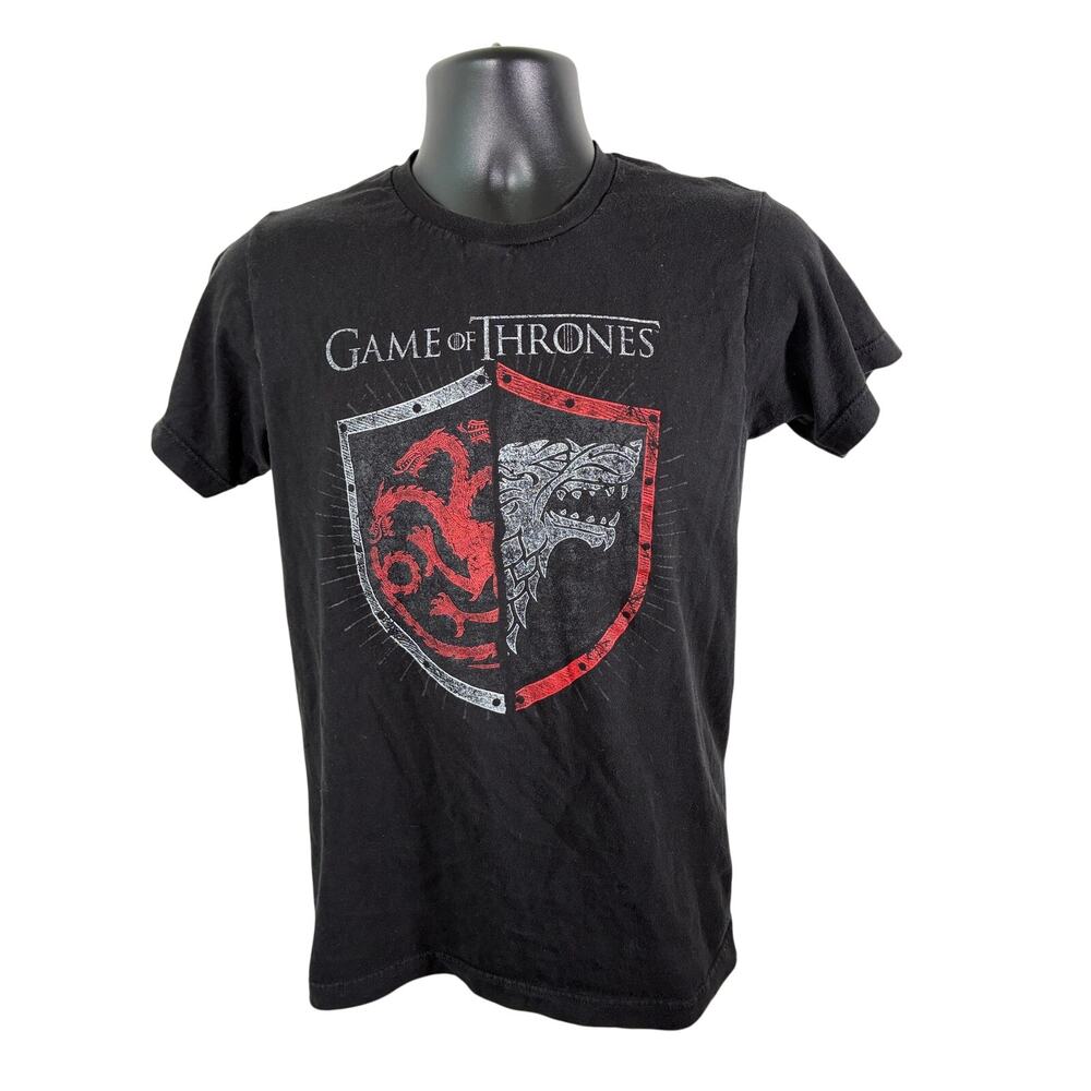 Game of Thrones T Shirt Small Targaryen Stark Shield Tee